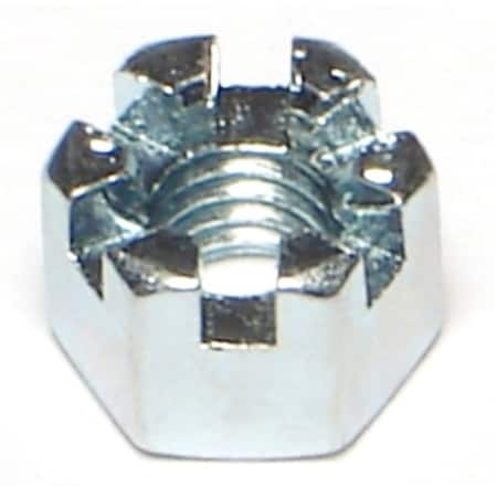 Midwest Fastener 6mm-1.0 Zinc Plated Class 8 Steel Coarse Thread Castle Nuts 15PK 76221